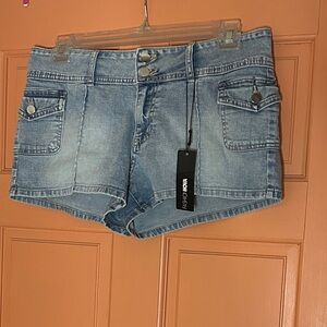 Fashion Nova  Light Blue Jean Shorts New With Tags